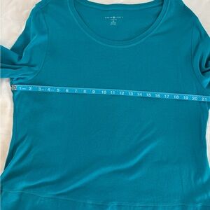 Karen Scott Teal Women's Top
